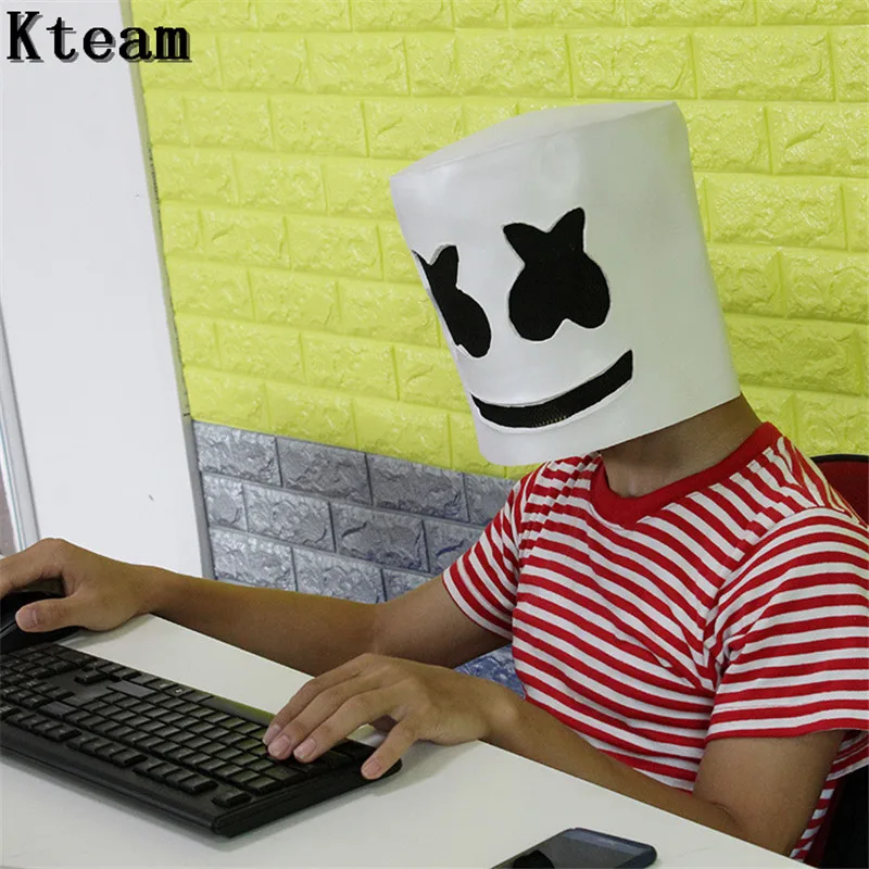 Funny DJ Marshmello Mask Full Face Cosplay Costume Carnaval Halloween Party Prop Latex Face Masks Headdress Accessories Toys
Funny DJ Marshmello Mask Full Face Cosplay Costume Carnaval Halloween Party Prop Latex Face Masks Headdress Accessories Toys