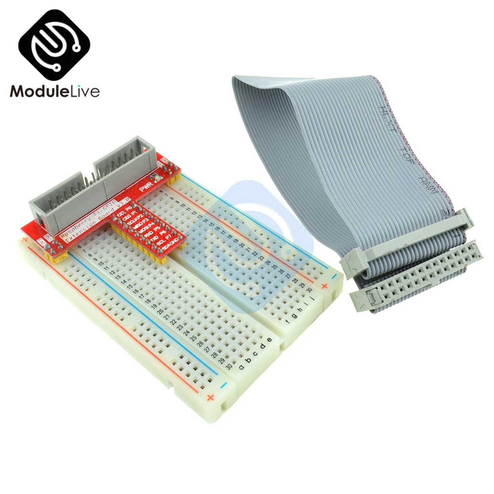 GPIO Kit Extension Board Adapter Breadboard 26pin GPIO Ribbon Cable for Raspberry Pi
GPIO Kit Extension Board Adapter Breadboard 26pin GPIO Ribbon Cable for Raspberry Pi