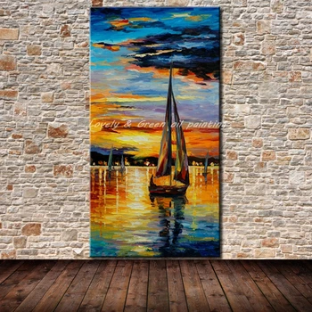 Frameless Handpainted Modern Abstract Palette Knife Sailing Oil Painting On Canvas Wall Picture For Living Room Hotal Decoration 
Frameless Handpainted Modern Abstract Palette Knife Sailing Oil Painting On Canvas Wall Picture For Living Room Hotal Decoration