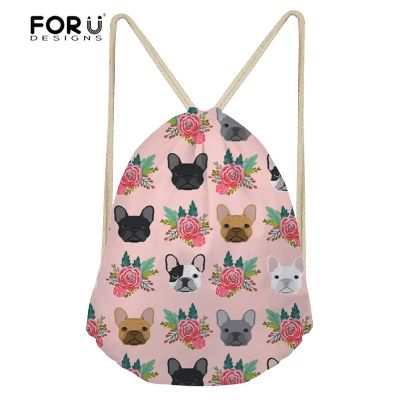 FORUDESIGNS French Bulldog Printing Drawstring Bag Women's Backpack Children School Backpacks Travel Storage Bags Girls Softback 
FORUDESIGNS French Bulldog Printing Drawstring Bag Women's Backpack Children School Backpacks Travel Storage Bags Girls Softback