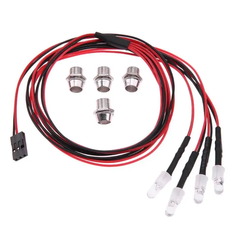 RC Car Part 4 LEDs Lamp for TRAXXAS HSP HPI REDCAT Axial SCX10 5mm Blue /Green /White Light Vehicle Accessories
RC Car Part 4 LEDs Lamp for TRAXXAS HSP HPI REDCAT Axial SCX10 5mm Blue /Green /White Light Vehicle Accessories