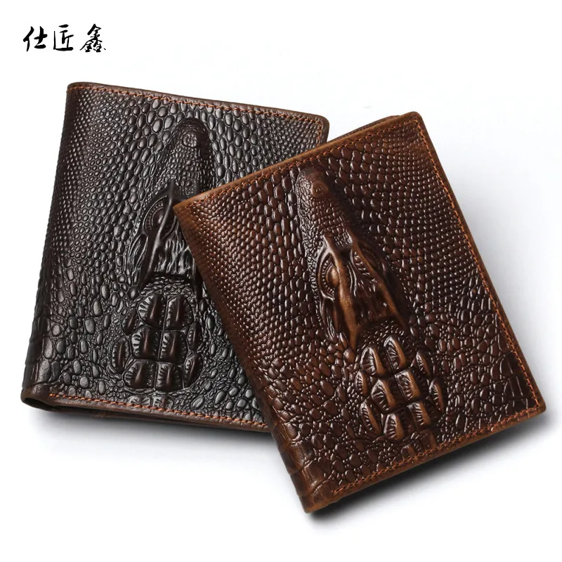 alligator top genuine leather wallets for men Crocodile pattern Exquisite craft fashion design for men short section high-qualit
alligator top genuine leather wallets for men Crocodile pattern Exquisite craft fashion design for men short section high-qualit