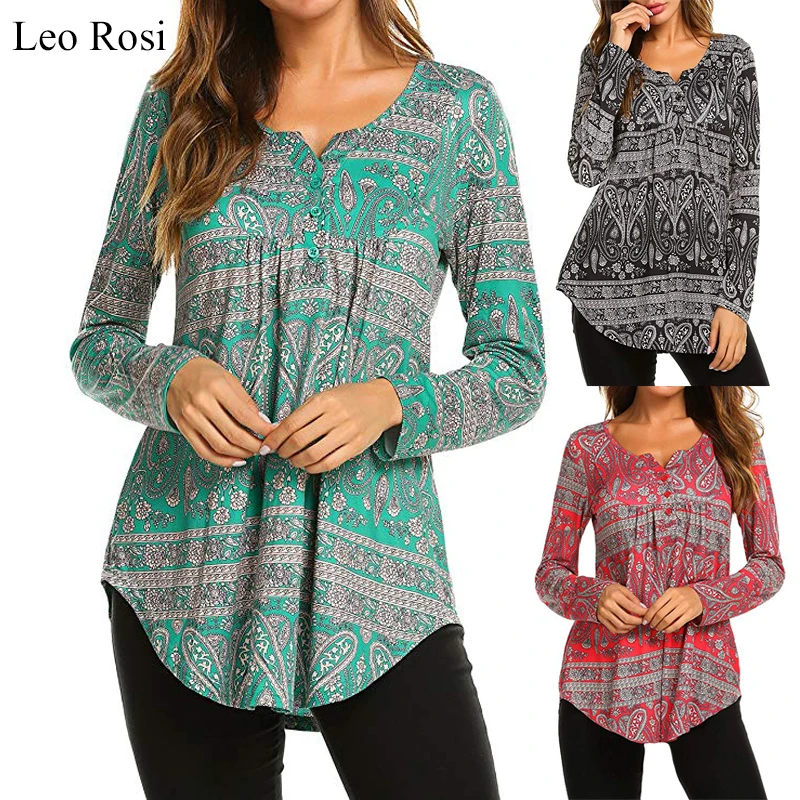 Leo Rosi new arrival 2019 spring Summer t Shirt tops women full sleeve o-neck print t-shirt casual vintage floral t shirt DT01
Leo Rosi new arrival 2019 spring Summer t Shirt tops women full sleeve o-neck print t-shirt casual vintage floral t shirt DT01