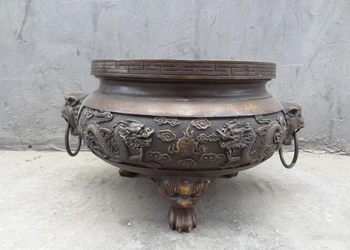 wholesale factory 20" Tibet Bronze Buddhist FengShui Dragon Ball Statue Incense Burner Censer 25% off
wholesale factory 20" Tibet Bronze Buddhist FengShui Dragon Ball Statue Incense Burner Censer 25% off