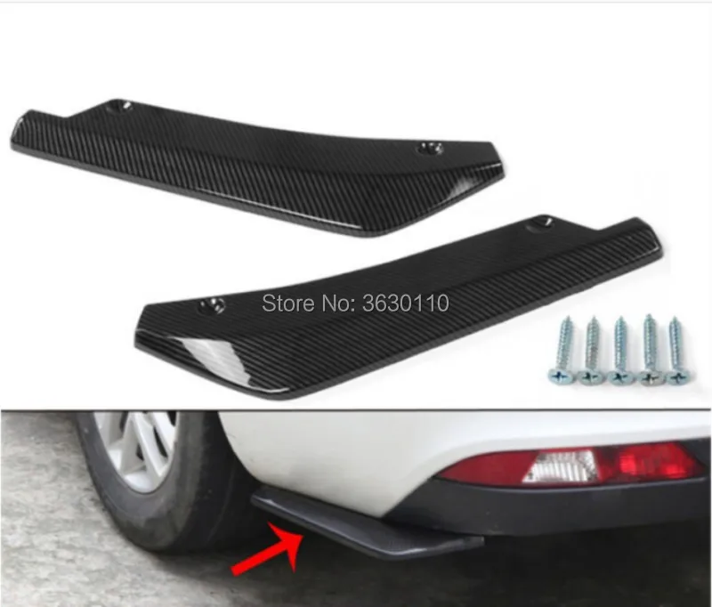 2pcs Universal Car Rear Bumper Spoiler Canards Anti-crash Diffuser Lip Wrap Angle Splitter Protector Auto Side Fins
2pcs Universal Car Rear Bumper Spoiler Canards Anti-crash Diffuser Lip Wrap Angle Splitter Protector Auto Side Fins