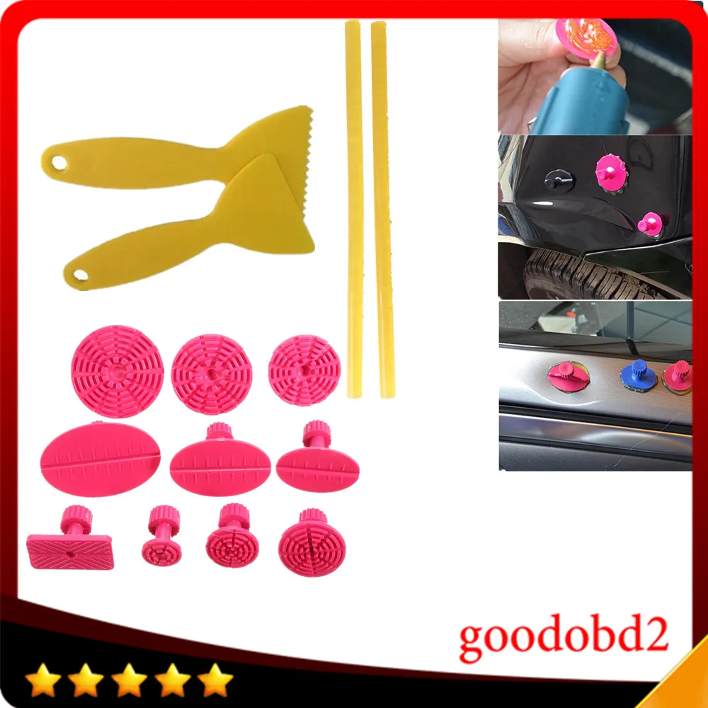 Car PDR Tools Shop High Quality 10 Glue Tabs for Sale - Paintless Dent Removal Tools Set with 2pcs Professional Adhesive Sticks
Car PDR Tools Shop High Quality 10 Glue Tabs for Sale - Paintless Dent Removal Tools Set with 2pcs Professional Adhesive Sticks