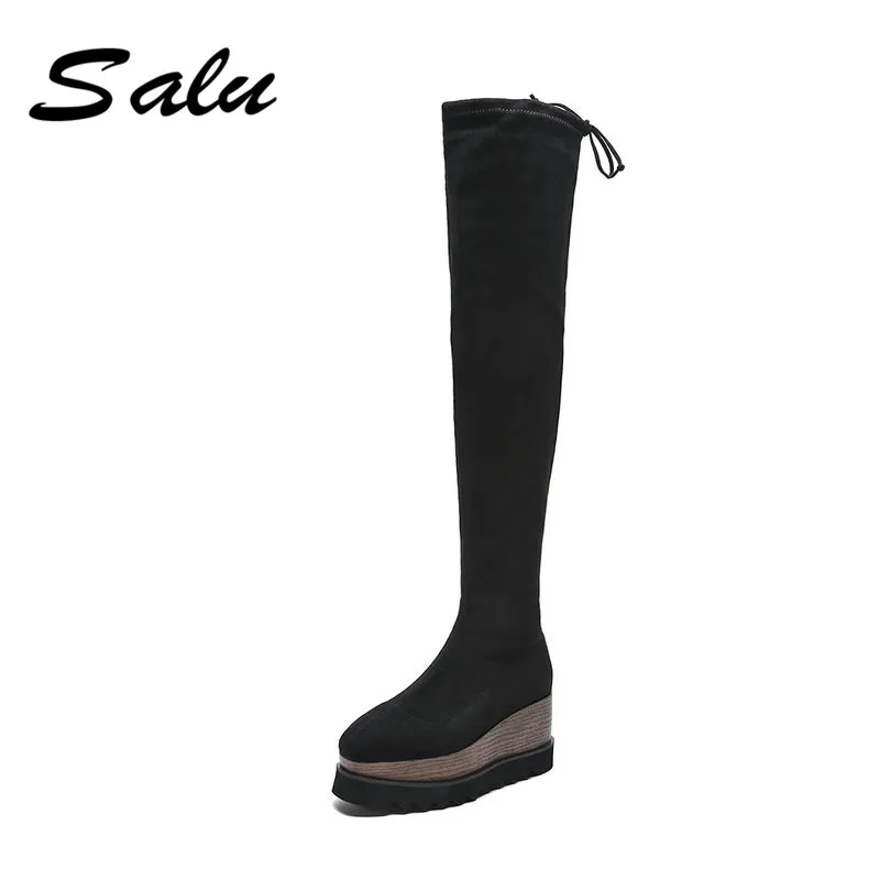 Salu New winter Fashion Women Over The Knee Boots casual Sexy High Heels Women Shoes Winter Warm Boots botas
Salu New winter Fashion Women Over The Knee Boots casual Sexy High Heels Women Shoes Winter Warm Boots botas
