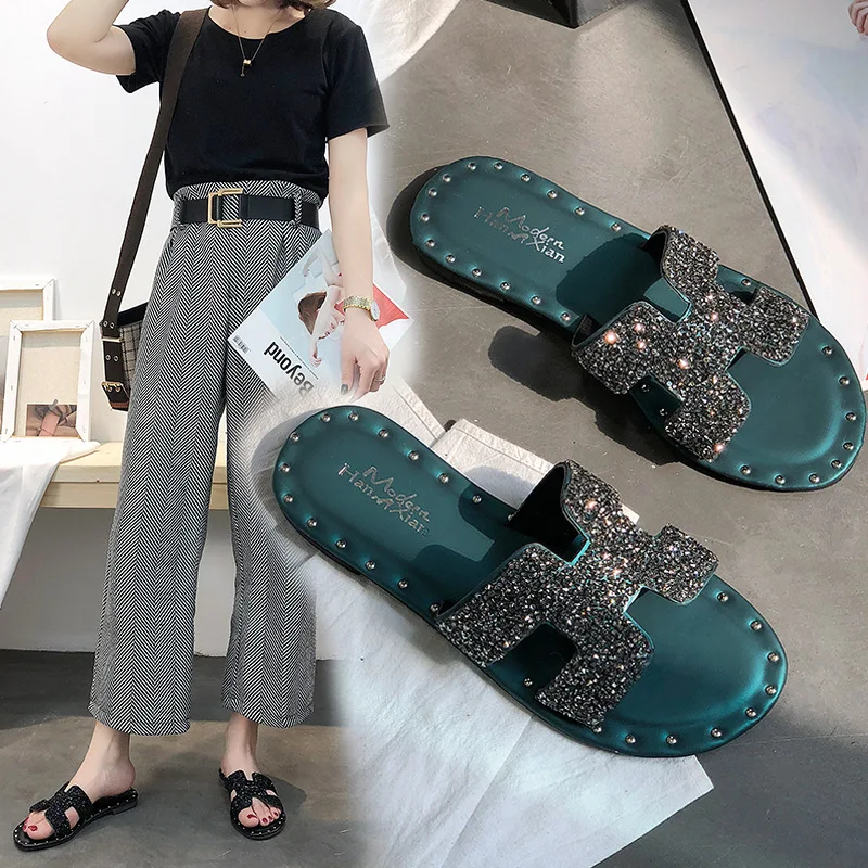 2019 new crystal slippers summer beach sandals Fashion women slides outdoor slippers indoor slip ons flip flops
2019 new crystal slippers summer beach sandals Fashion women slides outdoor slippers indoor slip ons flip flops