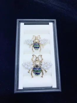Women's Y436 Bee brooch pin antique Golden plated Paved CZ Cubic Zirconia Necklace Brooch Jewelry Connector DIY Fine Jewellery M
Women's Y436 Bee brooch pin antique Golden plated Paved CZ Cubic Zirconia Necklace Brooch Jewelry Connector DIY Fine Jewellery M