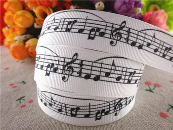 New arrival 7/8" 22mm musical note printed grosgrain ribbons hair accessories 5 yards 14122324
New arrival 7/8" 22mm musical note printed grosgrain ribbons hair accessories 5 yards 14122324