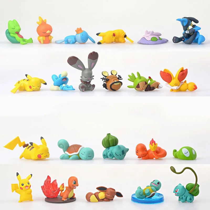 TAKARA TOMY POKEMON Sleeping Series Pika Squirtle Charmander Bulbasaur Action Figure Model Collections Toys Gifts for Children
TAKARA TOMY POKEMON Sleeping Series Pika Squirtle Charmander Bulbasaur Action Figure Model Collections Toys Gifts for Children