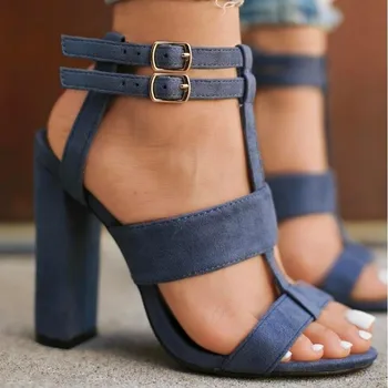 Plus Size 35-42 Heel Women Ankle Strap Gladiator Sandals Women's Summer Shoes Fashion Female Sandals Heel Flock Party Shoes
Plus Size 35-42 Heel Women Ankle Strap Gladiator Sandals Women's Summer Shoes Fashion Female Sandals Heel Flock Party Shoes
