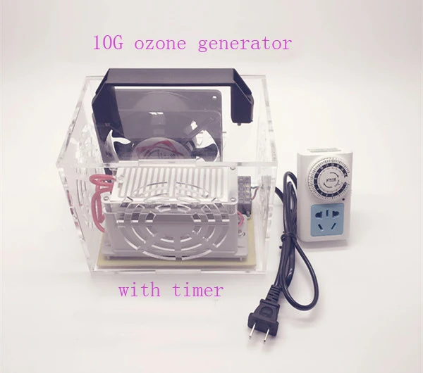 Free shipping 220V/110V Air Purifiers 10g/h Ozone Generator Portable Ozonator/Ozonizer Cleaner with timer | Бытовая техника