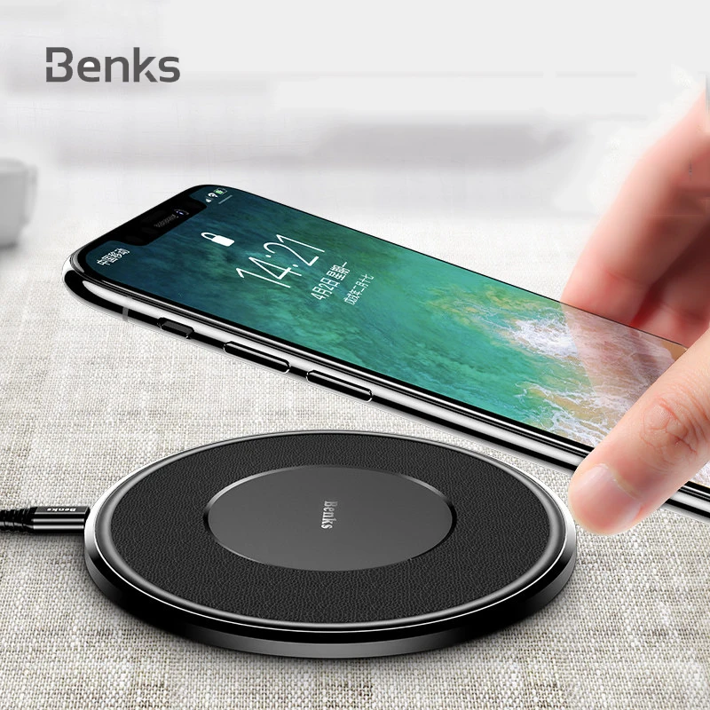 Benks 10W Qi Wireless Charger Desktop Wireless Fast Charging Pad For iPhone Xs Max Xr 8 Plus Samsung Galaxy S9 S8 Plus Note 9 8
Benks 10W Qi Wireless Charger Desktop Wireless Fast Charging Pad For iPhone Xs Max Xr 8 Plus Samsung Galaxy S9 S8 Plus Note 9 8