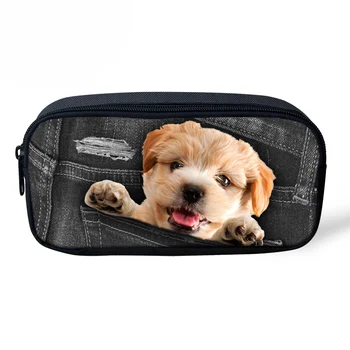 Cute Denim Puppy Dog Prints Pencil Pouch for Children Brand Kids Girls Storage Bags Travel Women Makeup Cosmetic Bag
Cute Denim Puppy Dog Prints Pencil Pouch for Children Brand Kids Girls Storage Bags Travel Women Makeup Cosmetic Bag