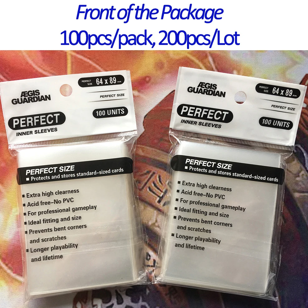 64*89mm Perfect Size Clear Card Sleeves Perfect Fit Card Sleeve Card Protector Magic Pokemon Yugioh Inner Card Sleeve
64*89mm Perfect Size Clear Card Sleeves Perfect Fit Card Sleeve Card Protector Magic Pokemon Yugioh Inner Card Sleeve