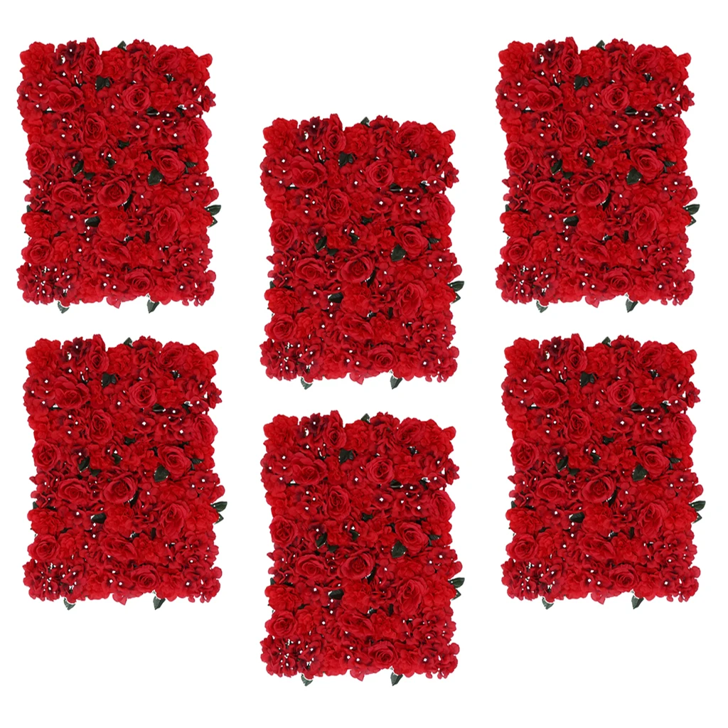 6pcs Red Artificial Silk Flower Wall for Wedding Backdrop Party Venue Home Decoration
6pcs Red Artificial Silk Flower Wall for Wedding Backdrop Party Venue Home Decoration