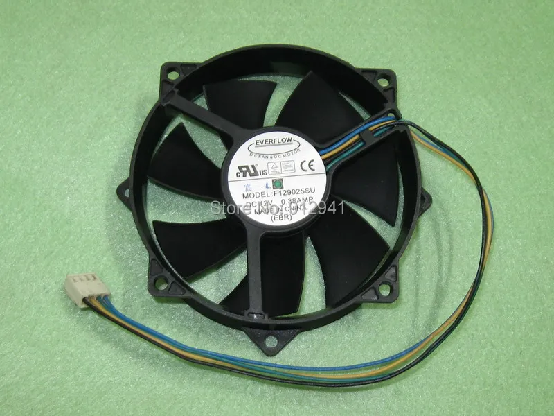 EVERFLOW F129025SU 9225 92mm / 80mm x 25mm PWM Round Cooler Cooling Fan 12V 0.38A 4Wire 4Pin Connector
EVERFLOW F129025SU 9225 92mm / 80mm x 25mm PWM Round Cooler Cooling Fan 12V 0.38A 4Wire 4Pin Connector