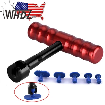Paintless Dent Removal Repair Tool Kits PDR Tools T-Bar Handle Dent Puller with 5 Pcs Plastic Glue Puller Tabs
Paintless Dent Removal Repair Tool Kits PDR Tools T-Bar Handle Dent Puller with 5 Pcs Plastic Glue Puller Tabs