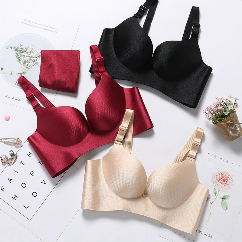 DERUILADY Solid Simple Gather Adjustable Women Bra Seamless Wireless Push Up Bra Sexy Lingerie Plus Size Underwear Bras Women
DERUILADY Solid Simple Gather Adjustable Women Bra Seamless Wireless Push Up Bra Sexy Lingerie Plus Size Underwear Bras Women