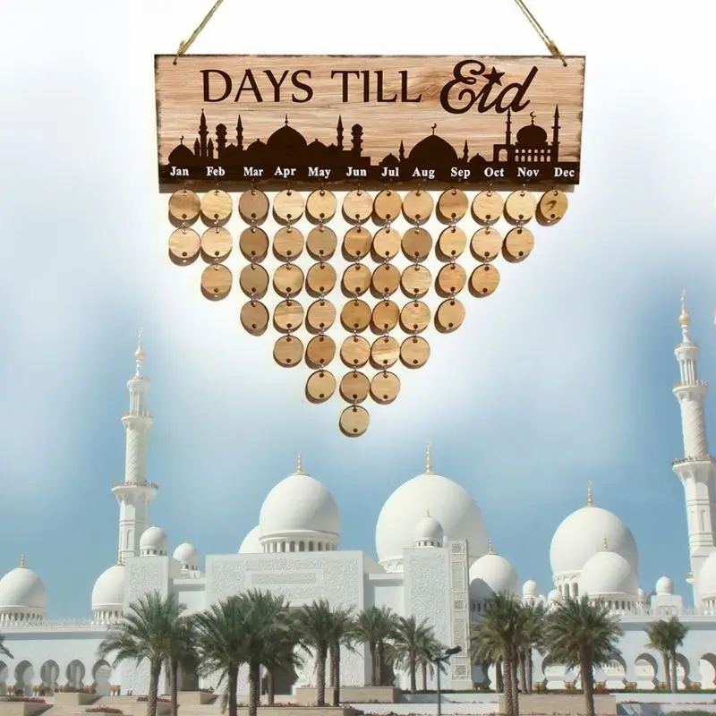 1 Set Eid Mubarak Natural Wood Countdown Board Count Down Calendar Muslim Ramadan Islam Notes Pad Reminding Card Wall Decoration
1 Set Eid Mubarak Natural Wood Countdown Board Count Down Calendar Muslim Ramadan Islam Notes Pad Reminding Card Wall Decoration