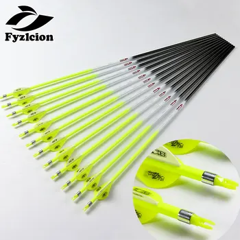 Hunting 12Pcs Archery Carbon Arrow Bolts Sp300 Fluorescent Yellow Shaft Compound Bow Shoot ID6.2mm Protect Ring Nock
Hunting 12Pcs Archery Carbon Arrow Bolts Sp300 Fluorescent Yellow Shaft Compound Bow Shoot ID6.2mm Protect Ring Nock