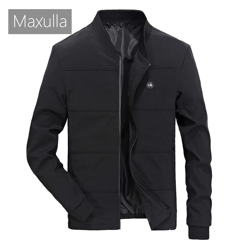 

Maxulla Mens Bomber Jacket Casual Men Slim Thin Windbreaker Coats Men Fashion Anorak Streetwear Basball Jackets Clothing,WA035