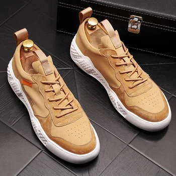 Genuine Leather Men's Shoes High Quality Men Sport Casual Shoes Fashion Lace Up Chunky Sneakers Men Flats Luxury Brand Design
Genuine Leather Men's Shoes High Quality Men Sport Casual Shoes Fashion Lace Up Chunky Sneakers Men Flats Luxury Brand Design
