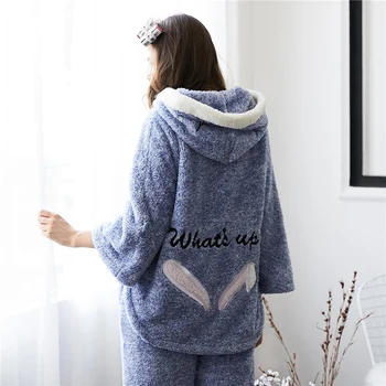 Trendy Women Pajama Sets Female Winter Hooded Sleepwear Womens Cute Embroidery Letter Females Korean Style Sweet Girl Thickening
Trendy Women Pajama Sets Female Winter Hooded Sleepwear Womens Cute Embroidery Letter Females Korean Style Sweet Girl Thickening