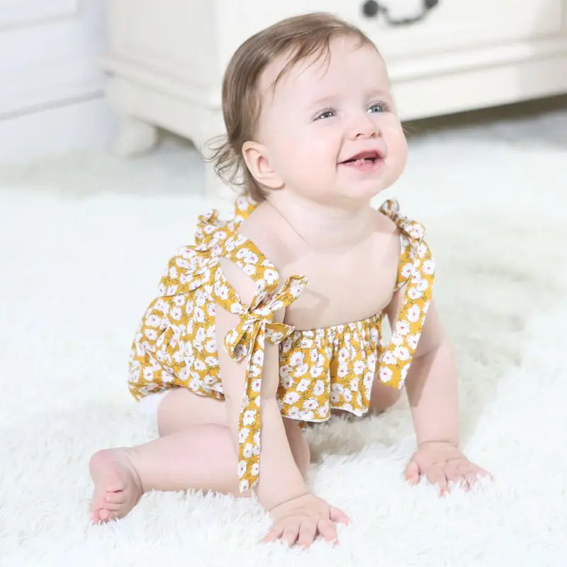 Newborn Baby Girls Floral Print Rompers Summer Strap Jumpsuit Sleeveless Infant Casual Romper Outfits Infant Clothing 0-24M
Newborn Baby Girls Floral Print Rompers Summer Strap Jumpsuit Sleeveless Infant Casual Romper Outfits Infant Clothing 0-24M