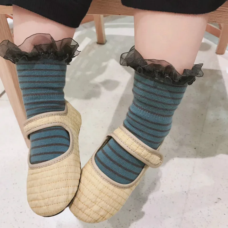 Lace Socks Girls Striped Cozy Vintage Lace Ruffle Frilly Socks Baby Girls Princess Socks Floral Dress Sox for Girls Kids Sweet
Lace Socks Girls Striped Cozy Vintage Lace Ruffle Frilly Socks Baby Girls Princess Socks Floral Dress Sox for Girls Kids Sweet