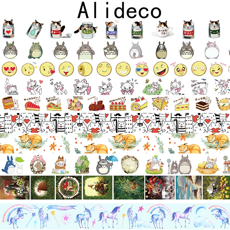 Alideco Decorative Adhesive Washi Masking Tapes Animals Cat Cake Scrapbooking DIY Paper Japanese Stickers Size 1.5cm*10m
Alideco Decorative Adhesive Washi Masking Tapes Animals Cat Cake Scrapbooking DIY Paper Japanese Stickers Size 1.5cm*10m