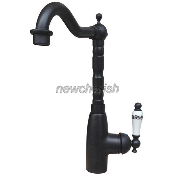 Oil Rubbed Bronze Swivel Spout Kitchen Faucet Single Handle Hole Vanity Sink Mixer Tap Hot and Cold Water Tap Lsf107
Oil Rubbed Bronze Swivel Spout Kitchen Faucet Single Handle Hole Vanity Sink Mixer Tap Hot and Cold Water Tap Lsf107