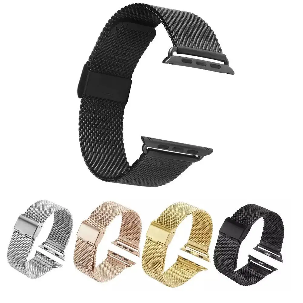 Stainless Steel Watch Strap For Apple Watch Series 8 7 6 5 4 3 Bracelet For iWatch 42mm 38 40mm 44mm 41mm 45mm Replacement Band
Stainless Steel Watch Strap For Apple Watch Series 8 7 6 5 4 3 Bracelet For iWatch 42mm 38 40mm 44mm 41mm 45mm Replacement Band