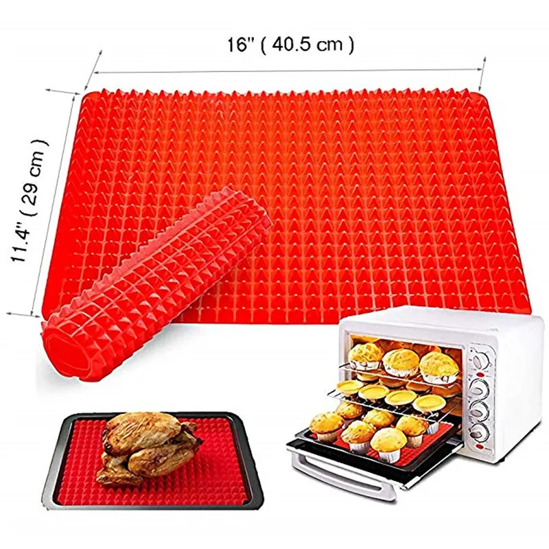 40cm Practical Creative Pyramid Silicone Baking Mat Nonstick Pan Pad Cooking Mat Oven Baking Tray Mat Kitchen Bakeware Gadgets
40cm Practical Creative Pyramid Silicone Baking Mat Nonstick Pan Pad Cooking Mat Oven Baking Tray Mat Kitchen Bakeware Gadgets