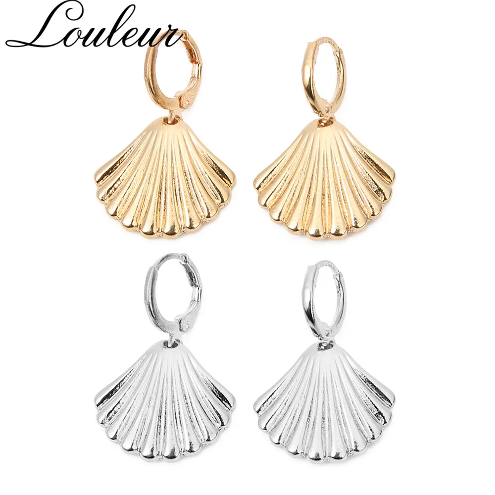 Louleur Bohemian Gold Silver Color Fan-shaped Shell Hoop Earrings for Women Geometric Beach Statement Earring Brincos Jewelry
Louleur Bohemian Gold Silver Color Fan-shaped Shell Hoop Earrings for Women Geometric Beach Statement Earring Brincos Jewelry