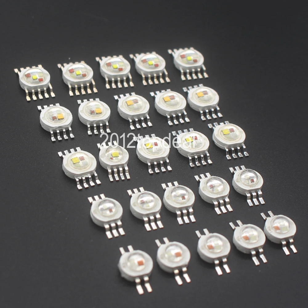 Description Picture 2 of item1pcs RGBW (RGB+W+Y+UV) 6W,9W,12W,15W,21W LED Lamp Emitter Diodes For Stage Lighting High Power LED 45mil Epistar LED Chip