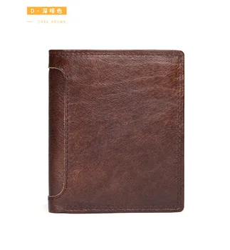 Luxury 100% Genuine Leather Wallet Fashion Short Bifold Men Wallet Casual Soild Men Wallets With Coin Pocket Purses Male Wallets
Luxury 100% Genuine Leather Wallet Fashion Short Bifold Men Wallet Casual Soild Men Wallets With Coin Pocket Purses Male Wallets