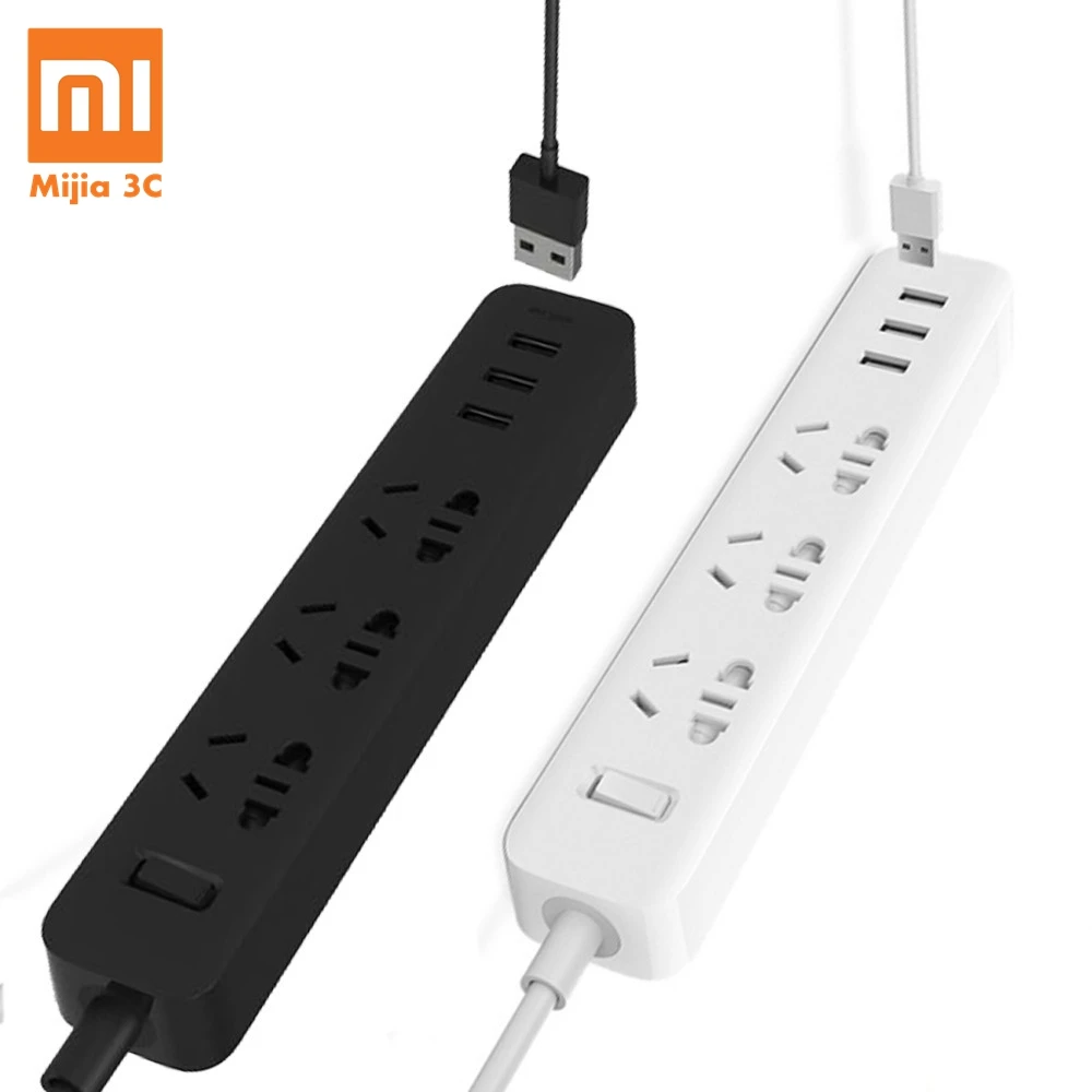 Original Xiaomi Smart Home Electronic Power Strip Socket Fast Charging 3 USB + 3 Sockets Standard Plug Interface Extension EU UK
Original Xiaomi Smart Home Electronic Power Strip Socket Fast Charging 3 USB + 3 Sockets Standard Plug Interface Extension EU UK