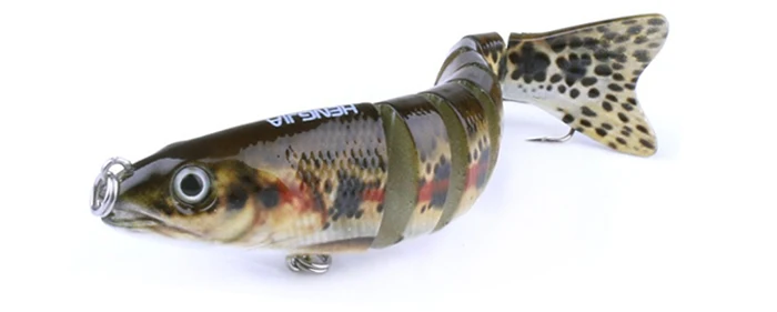 Fishing Lure Pesca Artificial Bait Jointed Sections 8 Segments Swimbait Treble Hooks 12cm 16.8g Pike Perch Fishing Tackle (12)