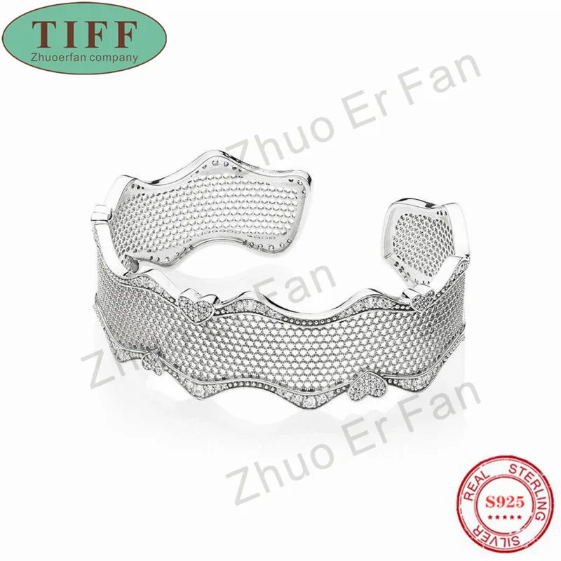 TIF pan 925 Sterling Silver Bracelet,Lace of Love Bangle Charm Original Jewelry Luxury Fashion Women ladies Gift
TIF pan 925 Sterling Silver Bracelet,Lace of Love Bangle Charm Original Jewelry Luxury Fashion Women ladies Gift