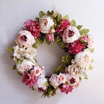 Silk Peony Artificial Flowers Wreaths Door Perfect Quality Artificial Garland For Wedding decoration Home Party Decor
Silk Peony Artificial Flowers Wreaths Door Perfect Quality Artificial Garland For Wedding decoration Home Party Decor