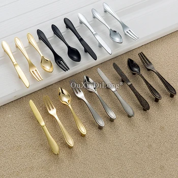 Creative Design 2PCS Spoon / Fork / Knife Cabinet Pulls Handles Cupboard Wardrobe Drawer Kitchen Cabinet Handles DIY Decorations
Creative Design 2PCS Spoon / Fork / Knife Cabinet Pulls Handles Cupboard Wardrobe Drawer Kitchen Cabinet Handles DIY Decorations