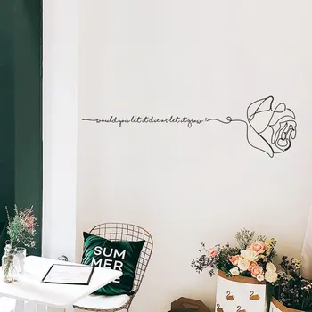 Creative Art english alphabet rose Wall Sticker Personality pattern bedroom dormitory background decoration stickers Decals
Creative Art english alphabet rose Wall Sticker Personality pattern bedroom dormitory background decoration stickers Decals