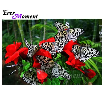 Ever Moment Diamond Painting Picture Rhinestone Red Flower Butterfly Full Square Drill Diamond Embroidery Decoration Home 3F918
Ever Moment Diamond Painting Picture Rhinestone Red Flower Butterfly Full Square Drill Diamond Embroidery Decoration Home 3F918