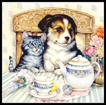 Embroidery Counted Cross Stitch Kits Needlework - Crafts 14 ct DMC DIY Arts Handmade Decor - Their Afternoon Tea
Embroidery Counted Cross Stitch Kits Needlework - Crafts 14 ct DMC DIY Arts Handmade Decor - Their Afternoon Tea