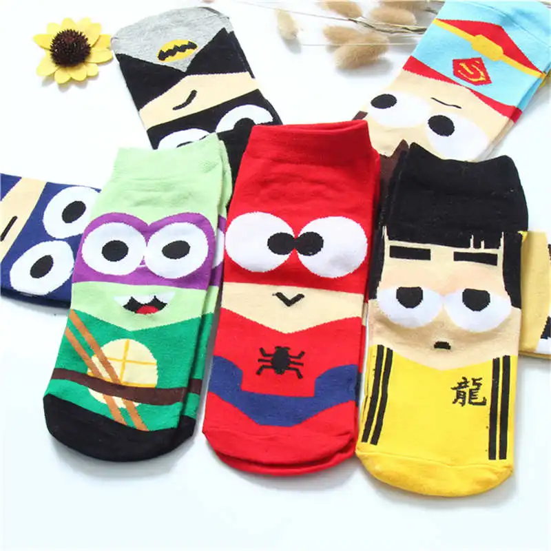 Avengers Socks Super Hero Baby Girls Socks Batman Captain America Iron man Spiderman comfortable Women Men cotton sock 23-27cm
Avengers Socks Super Hero Baby Girls Socks Batman Captain America Iron man Spiderman comfortable Women Men cotton sock 23-27cm