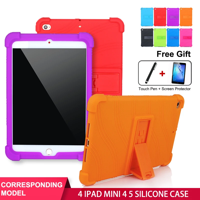 SZOXBY For Apple Ipad Mini 4 5 7.9 Inch Silicone Case Tablet PC Anti-Fall Shell Bracket Hockproof Shockproof Stand Soft Cover
SZOXBY For Apple Ipad Mini 4 5 7.9 Inch Silicone Case Tablet PC Anti-Fall Shell Bracket Hockproof Shockproof Stand Soft Cover