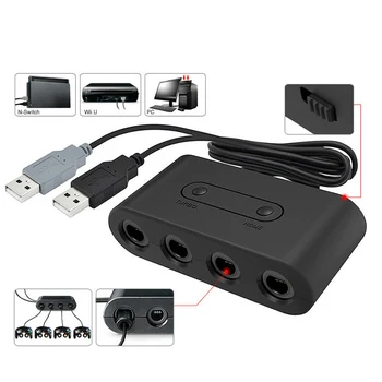 2019 New Hot Sale 4 Ports USB Adapter Converter GC To Wii U PC NGC TURB Converter for Nintendo PC Game Accessory Game Lovers
2019 New Hot Sale 4 Ports USB Adapter Converter GC To Wii U PC NGC TURB Converter for Nintendo PC Game Accessory Game Lovers
