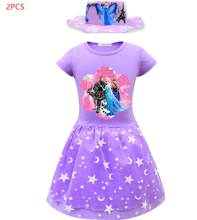 Summer new children's dress princess double-sided sequins girls mesh stitching short sleeve casual dress
Summer new children's dress princess double-sided sequins girls mesh stitching short sleeve casual dress